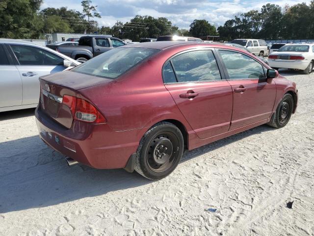 2HGFA165X9H539705 - 2009 HONDA CIVIC LX BURGUNDY photo 3