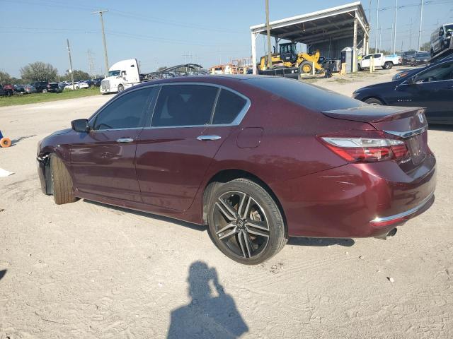 1HGCR2F51HA088999 - 2017 HONDA ACCORD SPORT MAROON photo 2