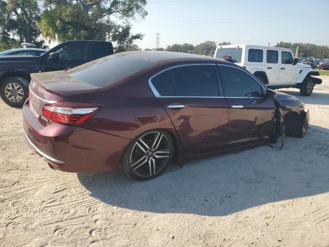 1HGCR2F51HA088999 - 2017 HONDA ACCORD SPORT MAROON photo 3