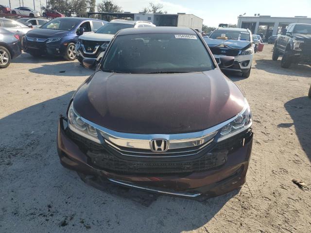 1HGCR2F51HA088999 - 2017 HONDA ACCORD SPORT MAROON photo 5
