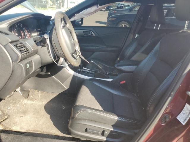 1HGCR2F51HA088999 - 2017 HONDA ACCORD SPORT MAROON photo 7
