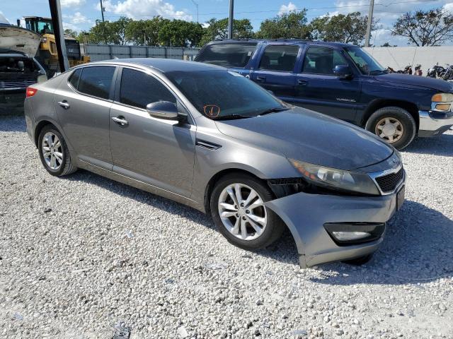 5XXGM4A73DG092392 - 2013 KIA OPTIMA LX GRAY photo 4