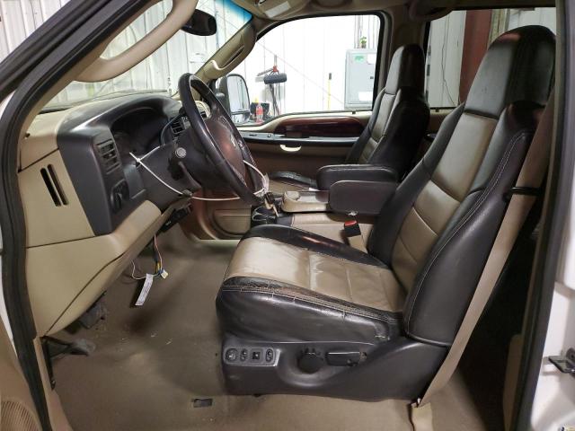 1FMSU45P45EA75350 - 2005 FORD EXCURSION EDDIE BAUER WHITE photo 7