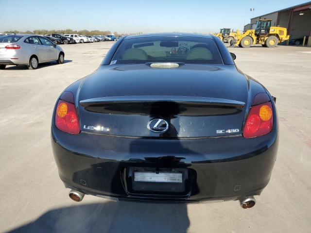 JTHFN48Y640049883 - 2004 LEXUS SC 430 BLACK photo 6