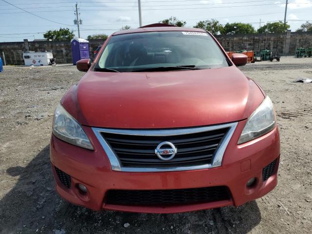 3N1AB7AP0EL634649 - 2014 NISSAN SENTRA S RED photo 5