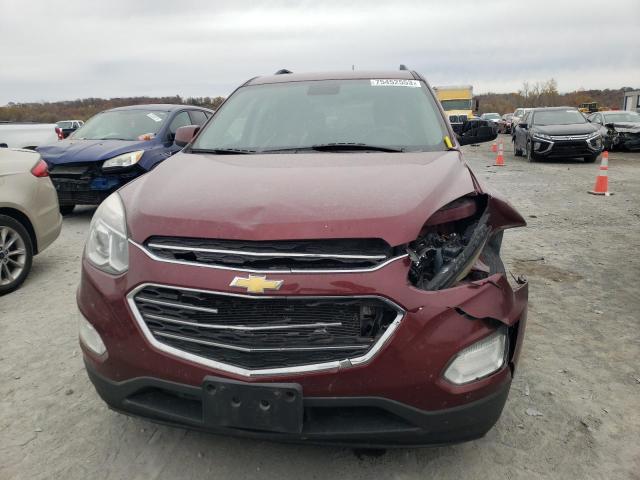 2GNALCEK8H1597235 - 2017 CHEVROLET EQUINOX LT BURGUNDY photo 5