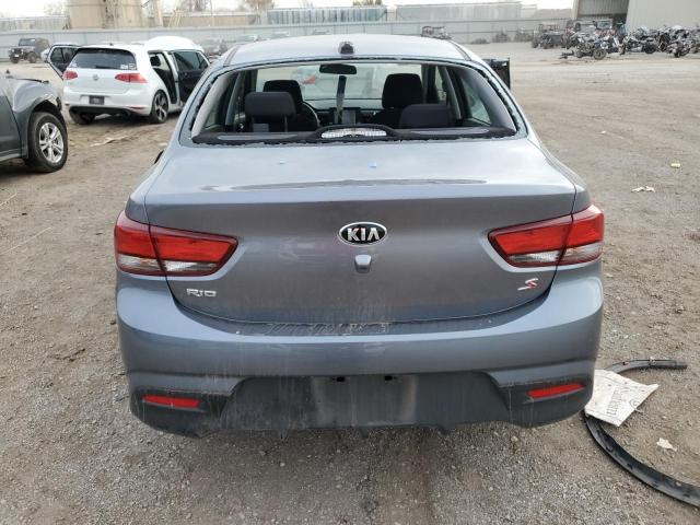 3KPA24AD6LE334343 - 2020 KIA RIO LX GRAY photo 6