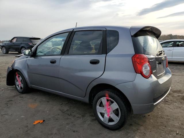 KL1TD66E99B321230 - 2009 CHEVROLET AVEO LS GRAY photo 2