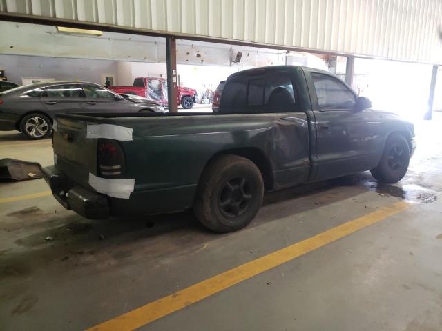 1B7FL26X5XS168796 - 1999 DODGE DAKOTA GREEN photo 3