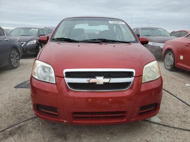 KL1TD56637B138891 - 2007 CHEVROLET AVEO BASE MAROON photo 5