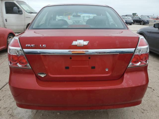 KL1TD56637B138891 - 2007 CHEVROLET AVEO BASE Tünd qırmızı foto 6
