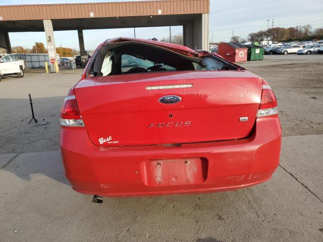 1FAHP35N08W203599 - 2008 FORD FOCUS SE RED photo 6