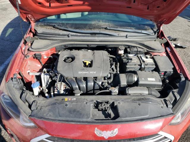 KMHD74LF4HU119576 - 2017 HYUNDAI ELANTRA SE RED photo 11