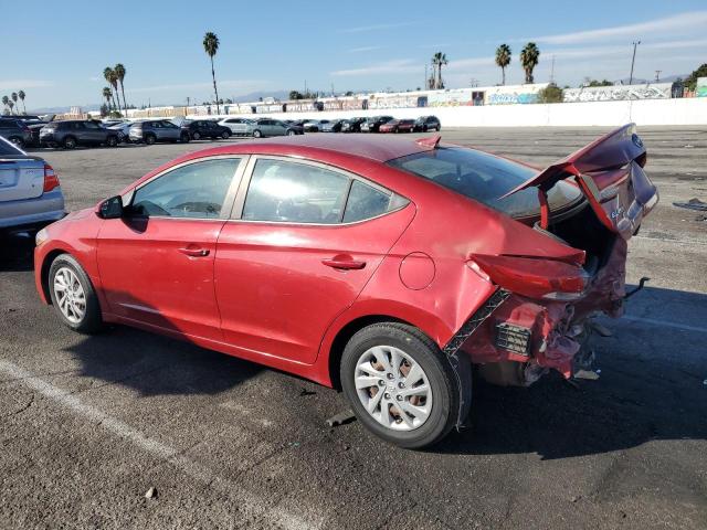 KMHD74LF4HU119576 - 2017 HYUNDAI ELANTRA SE RED photo 2