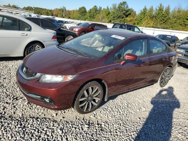 19XFB2F98FE082372 - 2015 HONDA CIVIC EXL მუქწითელი ფოტო 1