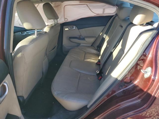 19XFB2F98FE082372 - 2015 HONDA CIVIC EXL მუქწითელი ფოტო 10