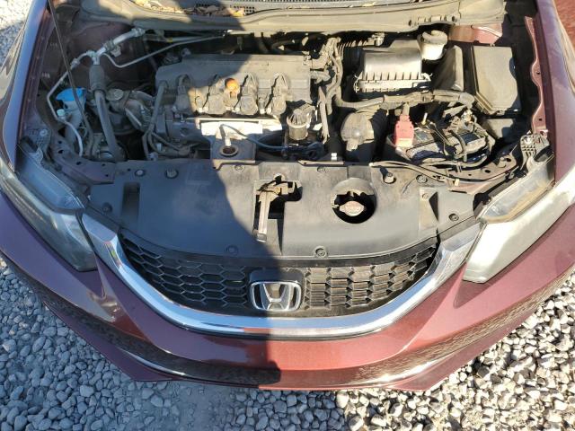 19XFB2F98FE082372 - 2015 HONDA CIVIC EXL მუქწითელი ფოტო 11
