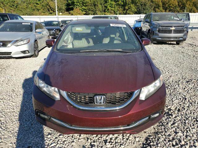 19XFB2F98FE082372 - 2015 HONDA CIVIC EXL MAROON photo 5