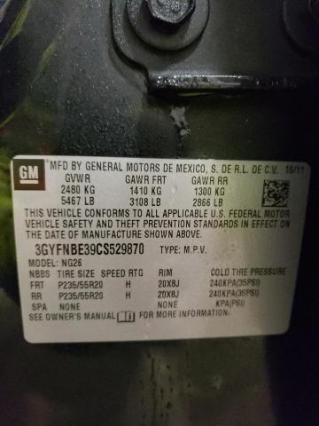 3GYFNBE39CS529870 - 2012 CADILLAC SRX PERFORMANCE COLLECTION Қара фото 13