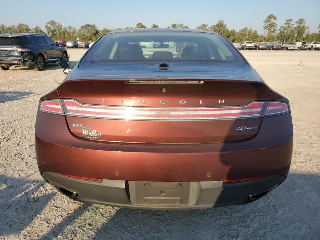 3LN6L2G92GR620579 - 2016 LINCOLN MKZ RED photo 6