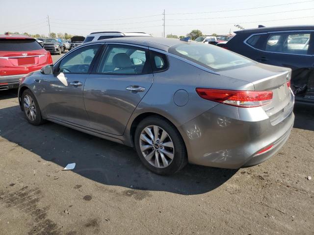 5XXGU4L31GG062273 - 2016 KIA OPTIMA EX GRAY photo 2