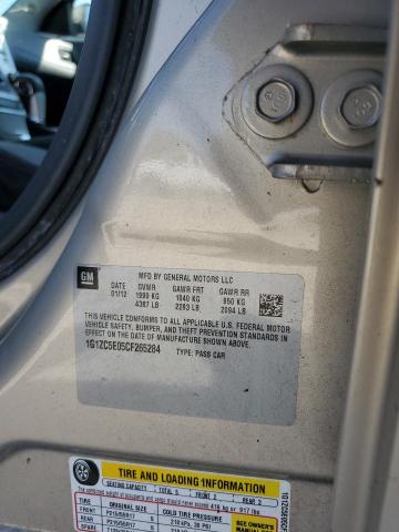 1G1ZC5E05CF265284 - 2012 CHEVROLET MALIBU 1LT 棕色 照片 12