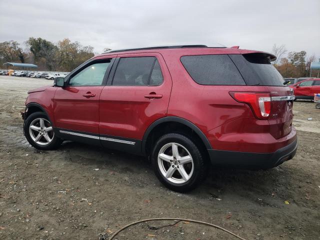 1FM5K8D86GGD08723 - 2016 FORD EXPLORER XLT MAROON photo 2