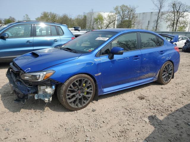 JF1VA2M63J9806303 - 2018 SUBARU WRX STI BLUE photo 1