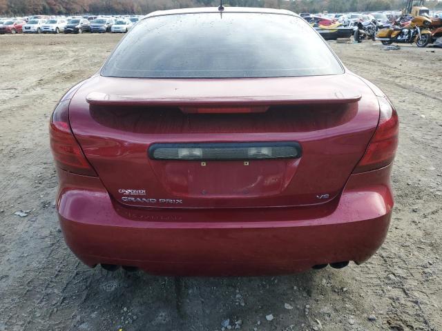 2G2WC58C371204758 - 2007 PONTIAC GRAND PRIX GXP RED photo 6