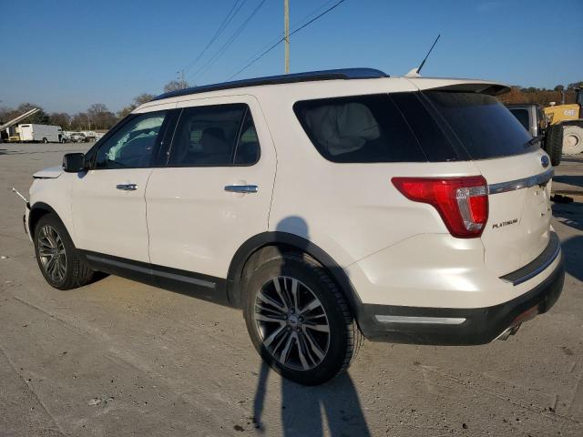 1FM5K8HT5JGB75068 - 2018 FORD EXPLORER PLATINUM WHITE photo 2