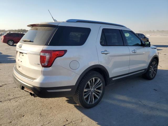 1FM5K8HT5JGB75068 - 2018 FORD EXPLORER PLATINUM WHITE photo 3