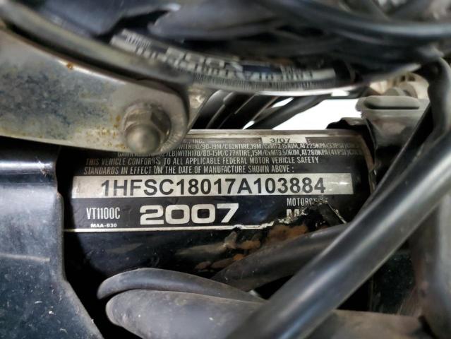 1HFSC18017A103884 - 2007 HONDA VT1100 C SILVER photo 10