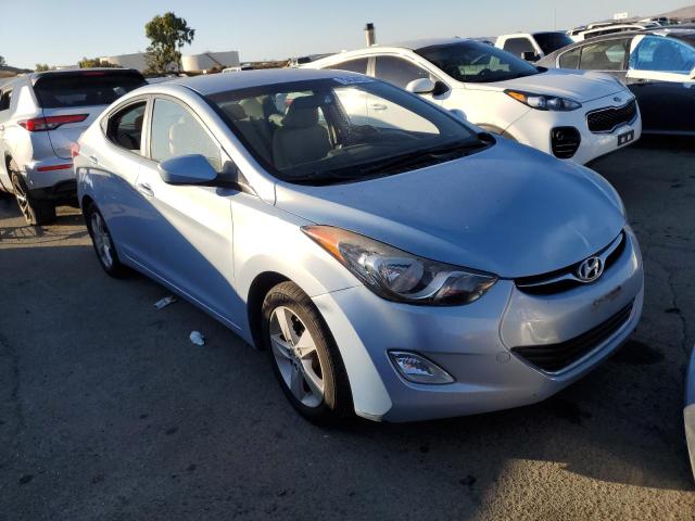 KMHDH4AE4CU417576 - 2012 HYUNDAI ELANTRA GLS BLUE photo 4