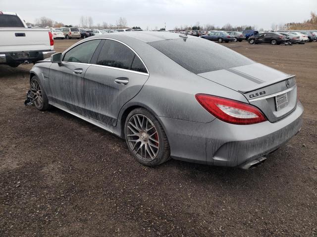 WDDLJ7GB9FA154967 - 2015 MERCEDES-BENZ CLS 63 AMG S-MODEL GRAY photo 2