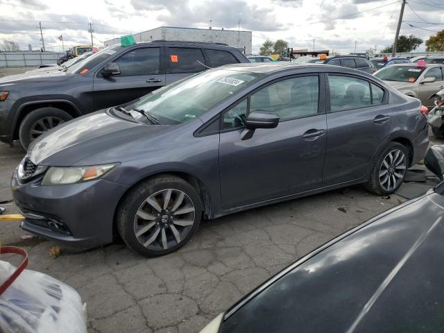 2HGFB2F91FH504990 - 2015 HONDA CIVIC EXL ნაცრისფერი ფოტო 1