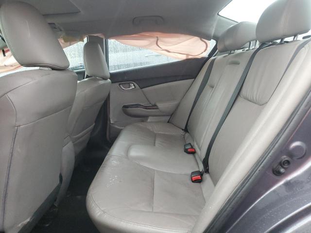 2HGFB2F91FH504990 - 2015 HONDA CIVIC EXL ნაცრისფერი ფოტო 10
