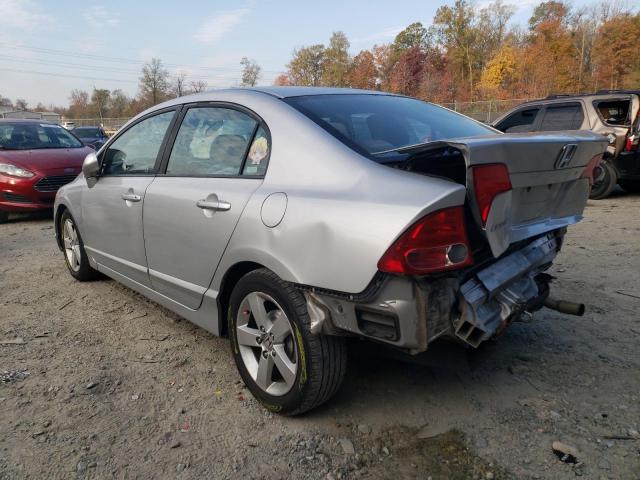 1HGFA16588L073242 - 2008 HONDA CIVIC LX SILVER photo 2