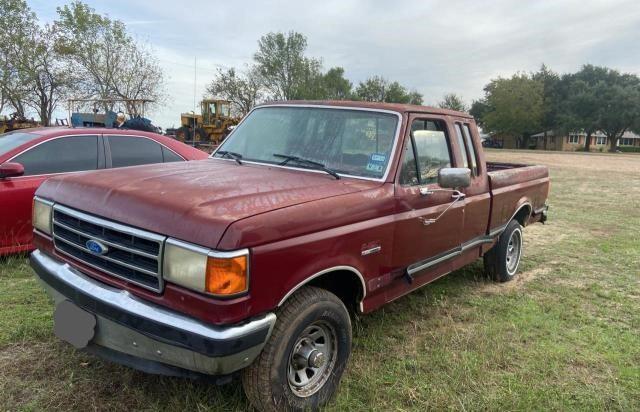 1FTEX14H1LKA13324 - 1990 FORD F150 MAROON photo 2