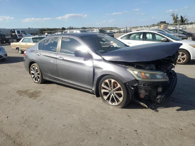 1HGCR2F56FA141807 - 2015 HONDA ACCORD SPORT GRAY photo 4