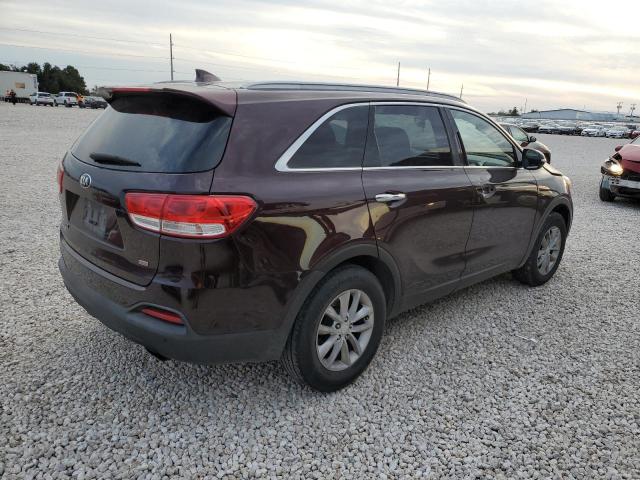 5XYPG4A39GG068697 - 2016 KIA SORENTO LX MAROON photo 3