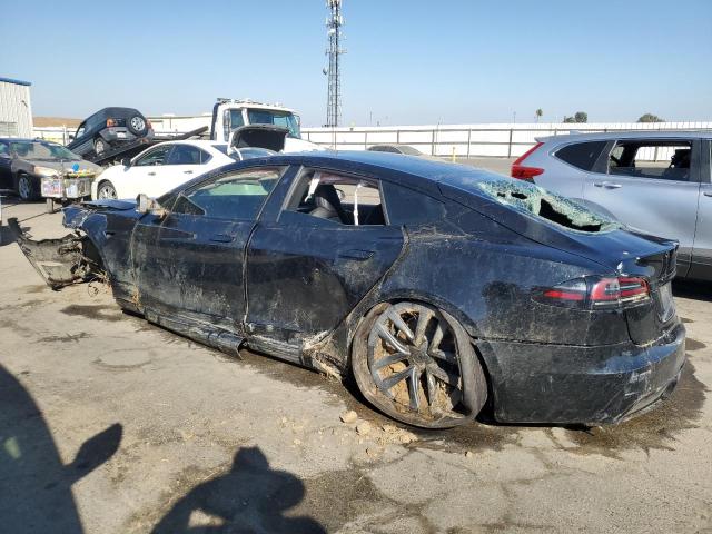 5YJSA1E55NF480206 - 2022 TESLA MODEL S BLACK photo 2