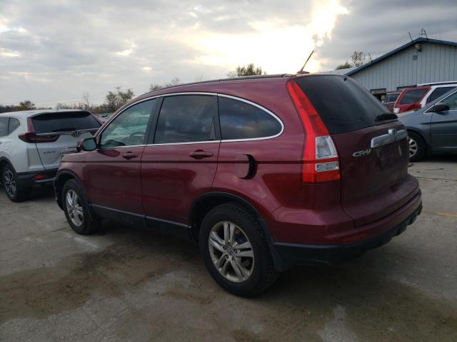 5J6RE4H76BL010433 - 2011 HONDA CR-V EXL MAROON photo 2