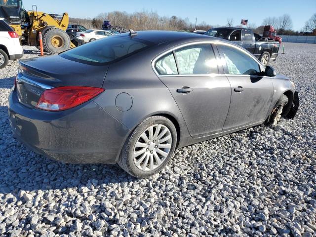 W04GP5EC5B1008449 - 2011 BUICK REGAL CXL GRAY photo 3