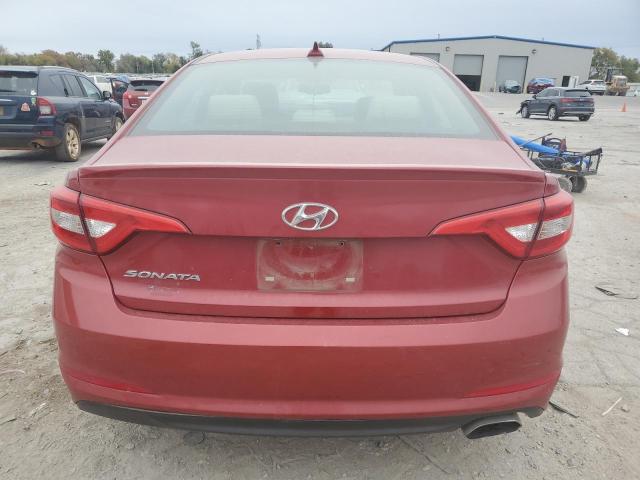 5NPE24AFXHH585789 - 2017 HYUNDAI SONATA SE RED photo 6