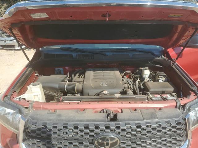 5TFEY5F17LX261763 - 2020 TOYOTA TUNDRA CREWMAX SR5 RED photo 11