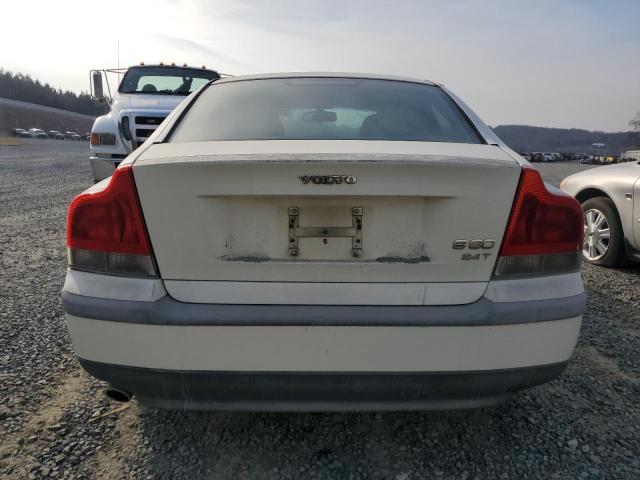 YV1RS58D722095521 - 2002 VOLVO S60 2.4T WHITE photo 6