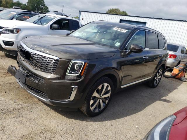 5XYP6DHC1MG163520 - 2021 KIA TELLURIDE S BROWN photo 1