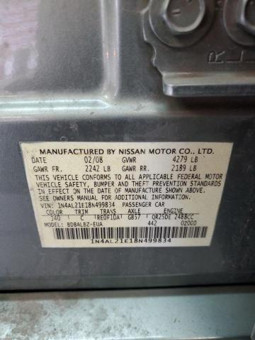 1N4AL21E18N499834 - 2008 NISSAN ALTIMA 2.5 GREEN photo 13