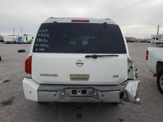 5N1BA08A27N713946 - 2007 NISSAN ARMADA SE WHITE photo 6