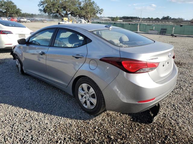 5NPDH4AE9GH687486 - 2016 HYUNDAI ELANTRA SE SILVER photo 2